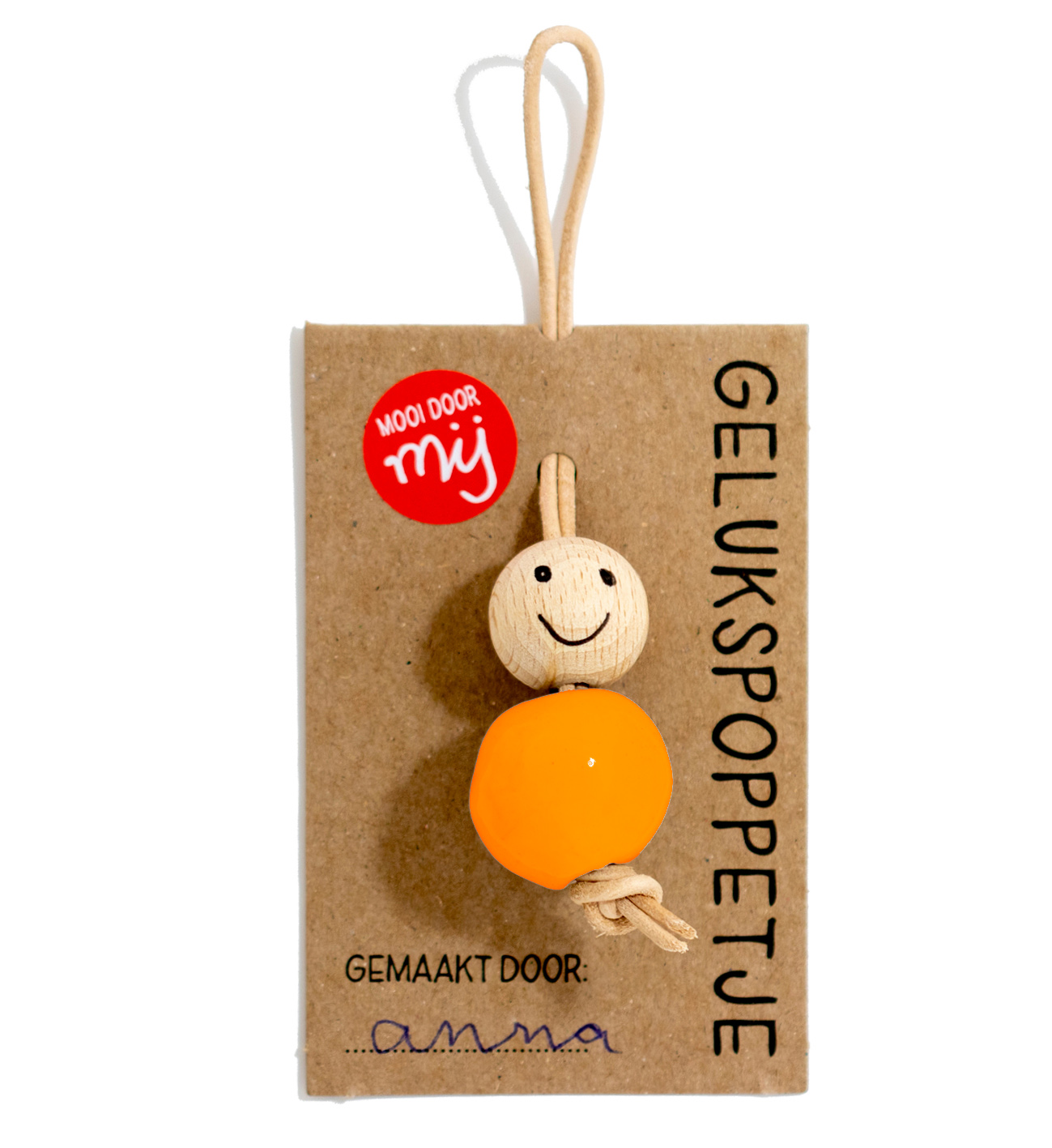 Gelukspoppetje oranje
